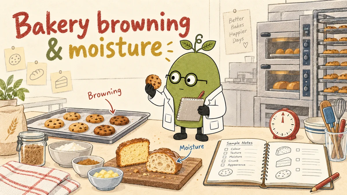 Monk Fruit Doctor compares samples and records observations for Allulose Bakery Browning and Moisture Guide.