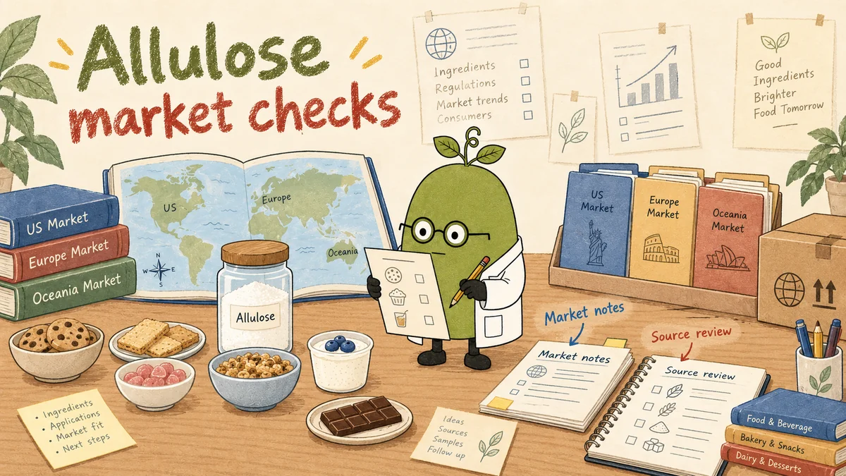 Docteur Fruit du Moine : Allulose : autorisation, étiquetage et accès au marché (UE, États-Unis)