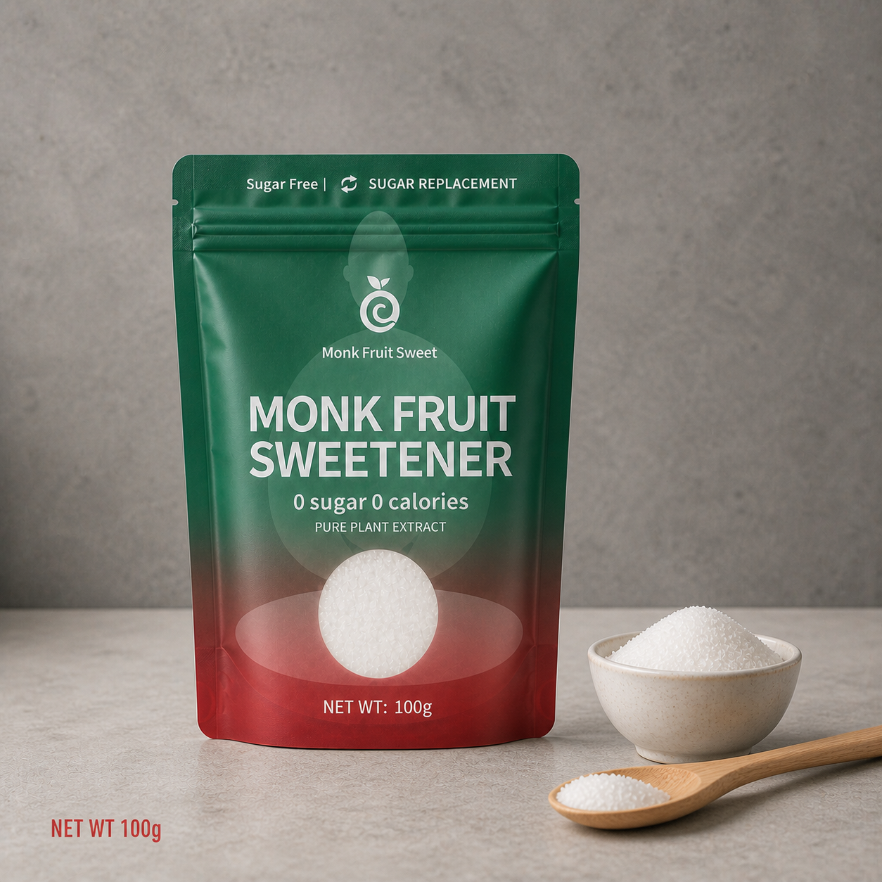 مُحلّي monk fruit — 100g — أصلي