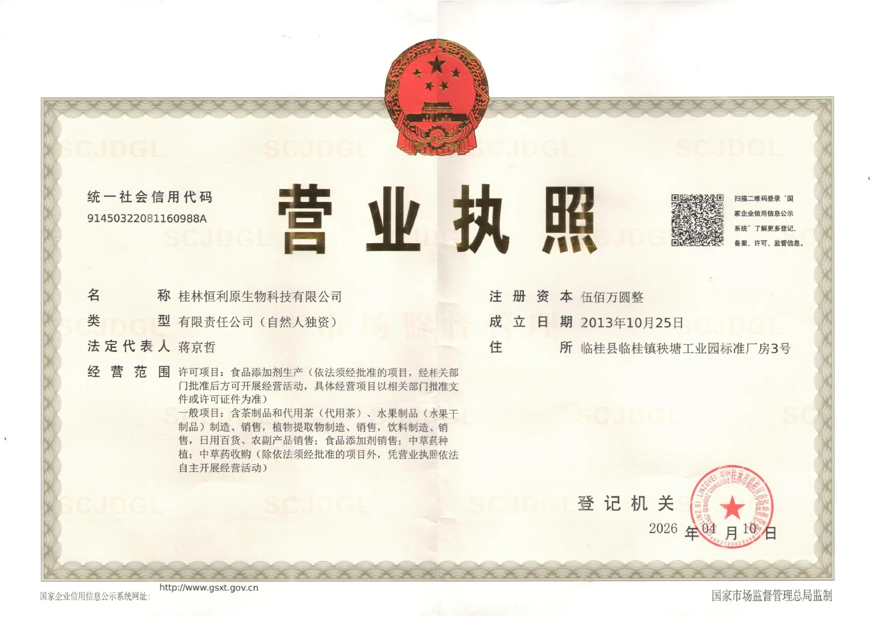 Business License pratinjau