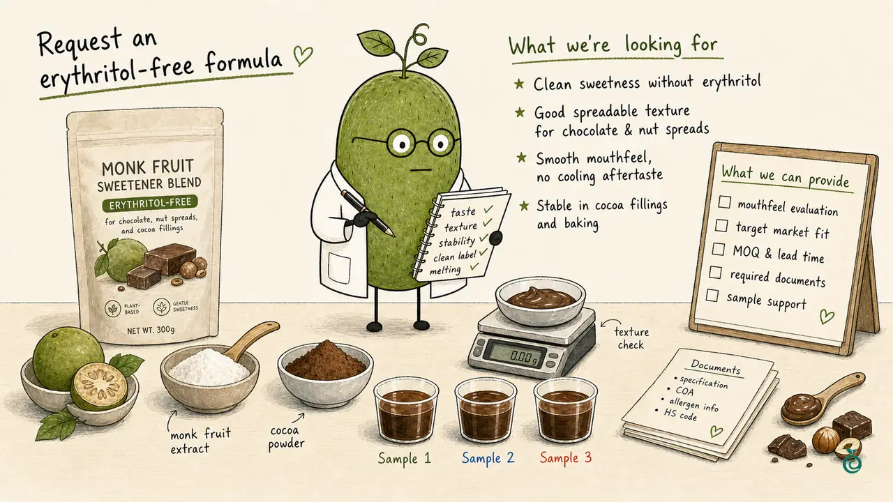 Erythritol-Free Monk Fruit Formulation